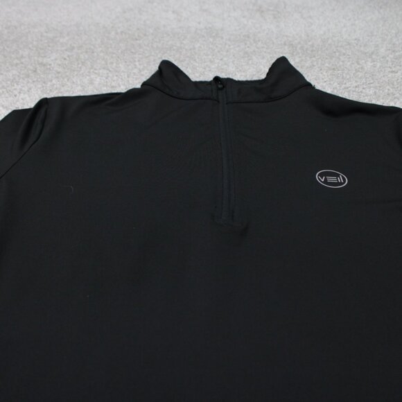 Veil Spark Sweatshirt Womens Medium Black 1/4 Zip Performance L/S Pullover - Picture 4 of 15